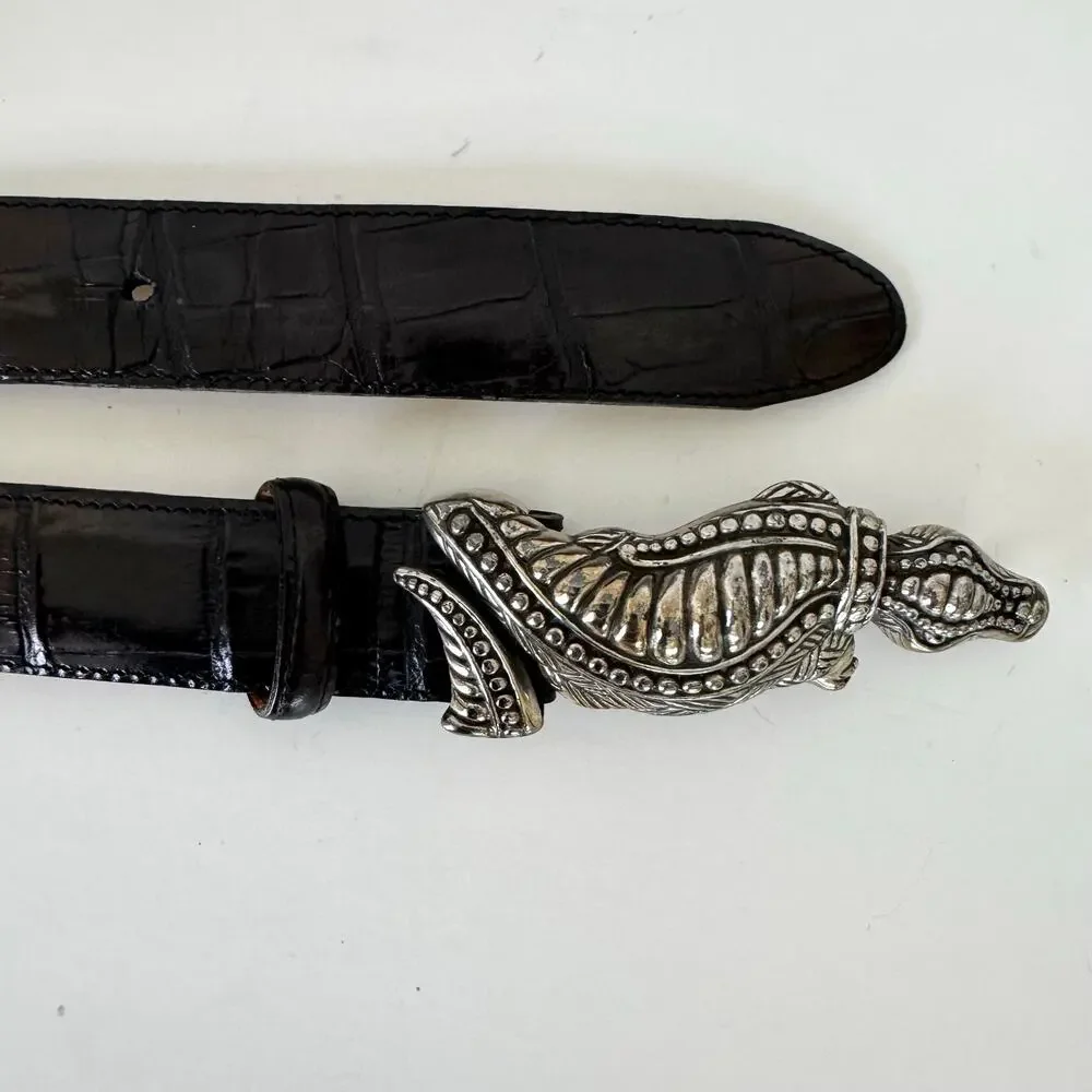 Brighton croc embossed